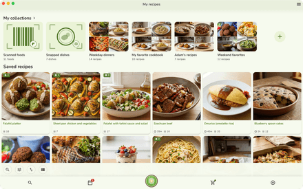 The same KiWi recipe library on a Mac